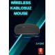 Siyah Wireless Kablosuz Sessiz Mouse Bluetooth Bağlantılı