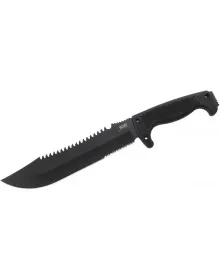 Sog F03T Kamp Tırtıklı Testereli Outdoor Pala / Bıçak 39 cm - Kauçuk Saplı