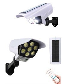 Solar Bahçe Lambası Uzaktan Kumandalı Kamera Görünümlü Hareket Sensörlü