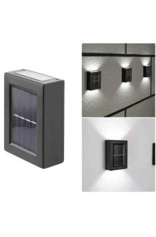 Solar Lamba Dekoratif Aplik Su Geçirmez Led Işıklı Duvar Lambası