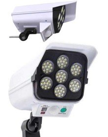 Solar Lamba Kamera Görünümlü Duvar Lambası Dönebilen Bahçe Aydınlatması