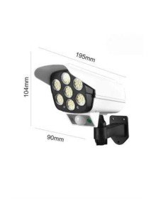 Solar Lamba Kamera Görünümlü Duvar Lambası Dönebilen Bahçe Aydınlatması