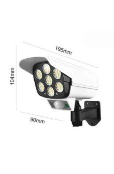 Solar Lamba Kamera Görünümlü Duvar Lambası Dönebilen Bahçe Aydınlatması