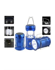 Solar Şarjlı Kamp Lambası Güneş Enerjili Kızaklı Kamp Feneri Çadır Feneri Led Işıldak