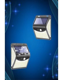 Solar Sensörlü Duvar Lambası Bahçe Lamba 20 Led Işık
