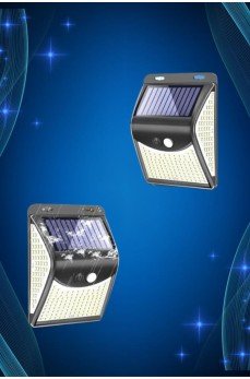 Solar Sensörlü Duvar Lambası Bahçe Lamba 20 Led Işık