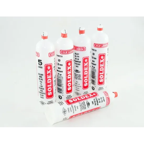 Tüp Lehim 1,2 mm 25 Gr - 5 Kanallı, Sn:60 / Pb:40