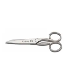 Solgern M-218 Sivri Uçlu İplik Temizleme Makası No: 5,5 inç / 13,97 cm - Nikel Kaplama