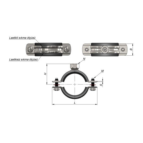 Poelsan Mavi 40X1 1/4 Kaplin Dişi Adaptör