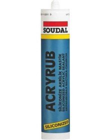 Soudal Acryrub Silikonize Mastik 310 ml Antrasit