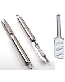 Soyacak ve Rende 2li Set Paslanmaz Çelik İnox