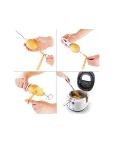 Spiral Patates Dilimleyici Aparat Çubukta Patates Cips Yapma
