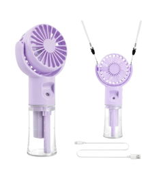 Su Sisi Püskürtmeli Taşınabilir El Fanı – Çocuk ve Öğrencilere Uygun, Kamp ve Seyahat İçin