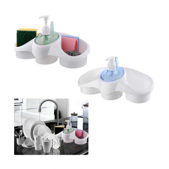 Sünger Hazneli Sıvı Sabunluk - deterjanlık Sünger Hazneli Sıvı Sabunluk - deterjanlık