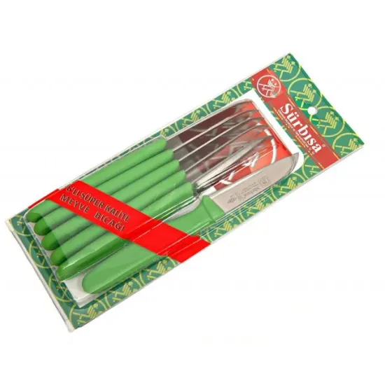 61007 - Sürmene Meyve Bıçağı 7,5 cm 6 lı 61007 - Sürmene Meyve Bıçağı 7,5 cm 6 lı