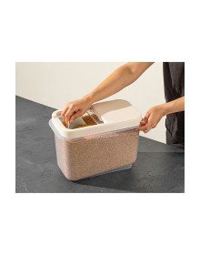 Sürgülü Kapaklı 10 LT Erzak Bakliyat Un Şeker Saklama Kabı