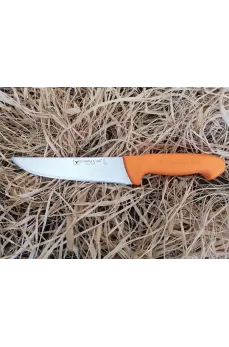 Sürmene Cumhur Çelik 61120 Kasap Kurban Bıçağı, 16,5 cm, Kaymaz Sap