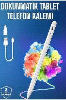 Tablet Kalemi iOS Android Windows Uyumlu Yedek Uçlu Universal Çizim Kalemi
