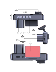1080p Ön, 720p Arka ve İç Kamera ile %100 Kapsama – Gece Görüşlü Araç Kamerası