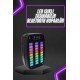 Taşınabilir 6.5 inç LED Bluetooth Kareoke Hoparlör RGB Işıklı Radyolu