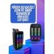 Taşınabilir 6.5 inç LED Bluetooth Kareoke Hoparlör RGB Işıklı Radyolu