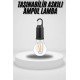 Taşınabilir Askılı Ampul Kamp Lambası Askılı Type-C Şarjlı Bahçe Lambası