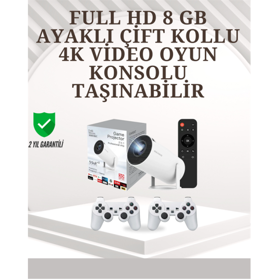 Taşınabilir Çok Fonksiyonlu Projeksiyon – Oyun, Sunum, Netflix ve Eğitim İçin