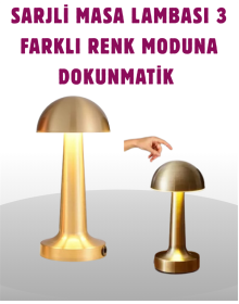 Taşınabilir Dokunmatik LED Lamba – Sıcak & Soğuk Işık Ayarı