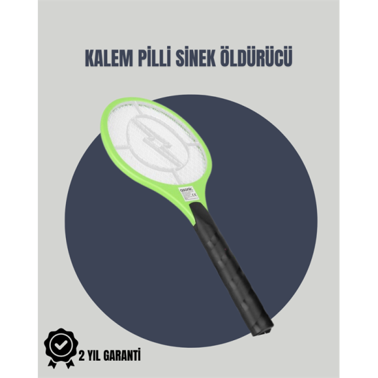Taşınabilir Elektronik Sinek Swatter – Kimyasal İçermeyen, Ergonomik Tasarım