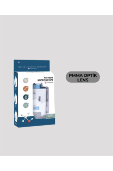 PMMA Optik Lensli Kompakt Taşınabilir Mikroskop