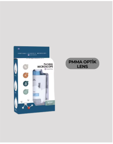 Taşınabilir LED Işıklı Cep Mikroskop – 80X–200X Büyütme