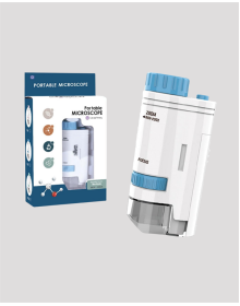 LED Aydınlatmalı 80–200 Kat Büyütmeli Cep Mikroskop