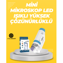 Taşınabilir LED Işıklı Cep Mikroskop – 80X–200X Büyütme