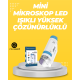 Taşınabilir LED Işıklı Cep Mikroskop – 80X–200X Büyütme Taşınabilir LED Işıklı Cep Mikroskop – 80X–200X Büyütme