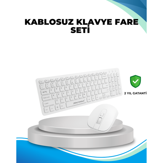 Q Klavye Klavye ve Mouse Seti USB Girişli Kablosuz