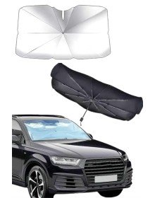 Taşınabilir Oto Cam Güneşliği Katlanabilir Tüm Araçlara Uyumlu Güneş Gölge Koruyucu