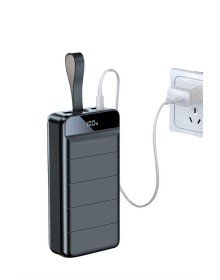 Taşınabilir Powerbank 50.000 mAh 4 Girişli Hızlı Şarj Led Göstergeli Fenerli Şarj