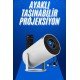 Taşınabilir Projeksiyon Ayaklı Projektör Android Uyumlu HDMI Girişli