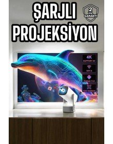 Taşınabilir Sinema Oyun Projektörü Akıllı Projeksiyon Android 11