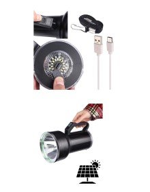 Taşınabilir Solar Şarjlı LED Fener Powerbank Özellikli Kamp ve Acil Durum İçin Süper Parlak Işık