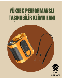 Taşınabilir USB Şarjlı Turbo Fan – 3 Modlu Soğutma, Hafif & Kompakt
