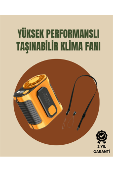 Taşınabilir USB Şarjlı Turbo Fan – 3 Modlu Soğutma, Hafif & Kompakt