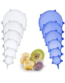 Tazeliği Koruyan 6 lı Silikon Strech Kapaklar