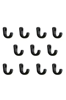 Tekli Bijuteri, Dekor Askısı - Siyah, 100 Adet, 10x18x22 mm Tekli Bijuteri, Dekor Askısı - Siyah, 100 Adet, 10x18x22 mm