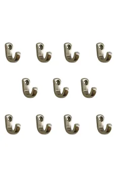 Tekli Bijuteri, Dekor Askısı - Nikel, 100 Adet, 10x18x22 mm Tekli Bijuteri, Dekor Askısı - Nikel, 100 Adet, 10x18x22 mm