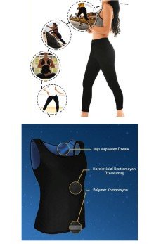 Termal Sauna Tayt + Atlet TAKIM ( XXL )  Neotex Terletme Takımı