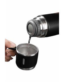 Termos Seti 3'lü Bardak Seti Isı Dayanıklı Siyah Paslanmaz Çelik Vakumlu