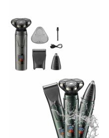 Tıraş Makinesi Profesyonel 3in1 Dijital Göstergeli 3 Başlıklı Erkek Bakım