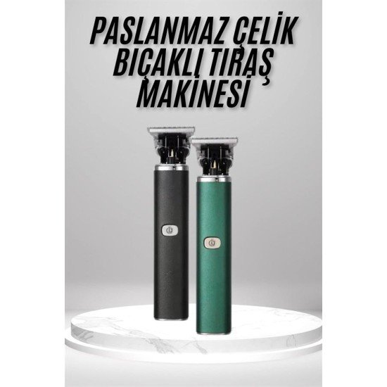 Tıraş Makinesi Profesyonel Paslanmaz Çelik T-bıçak Saç Sakal Ense Vücut Tıraş Makinesi Profesyonel Paslanmaz Çelik T-bıçak Saç Sakal Ense Vücut