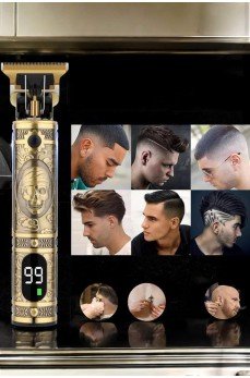 Tıraş Makinesi Şarjlı Profesyonel Saç Kesme Makinesi Gold Çizik Tıraş